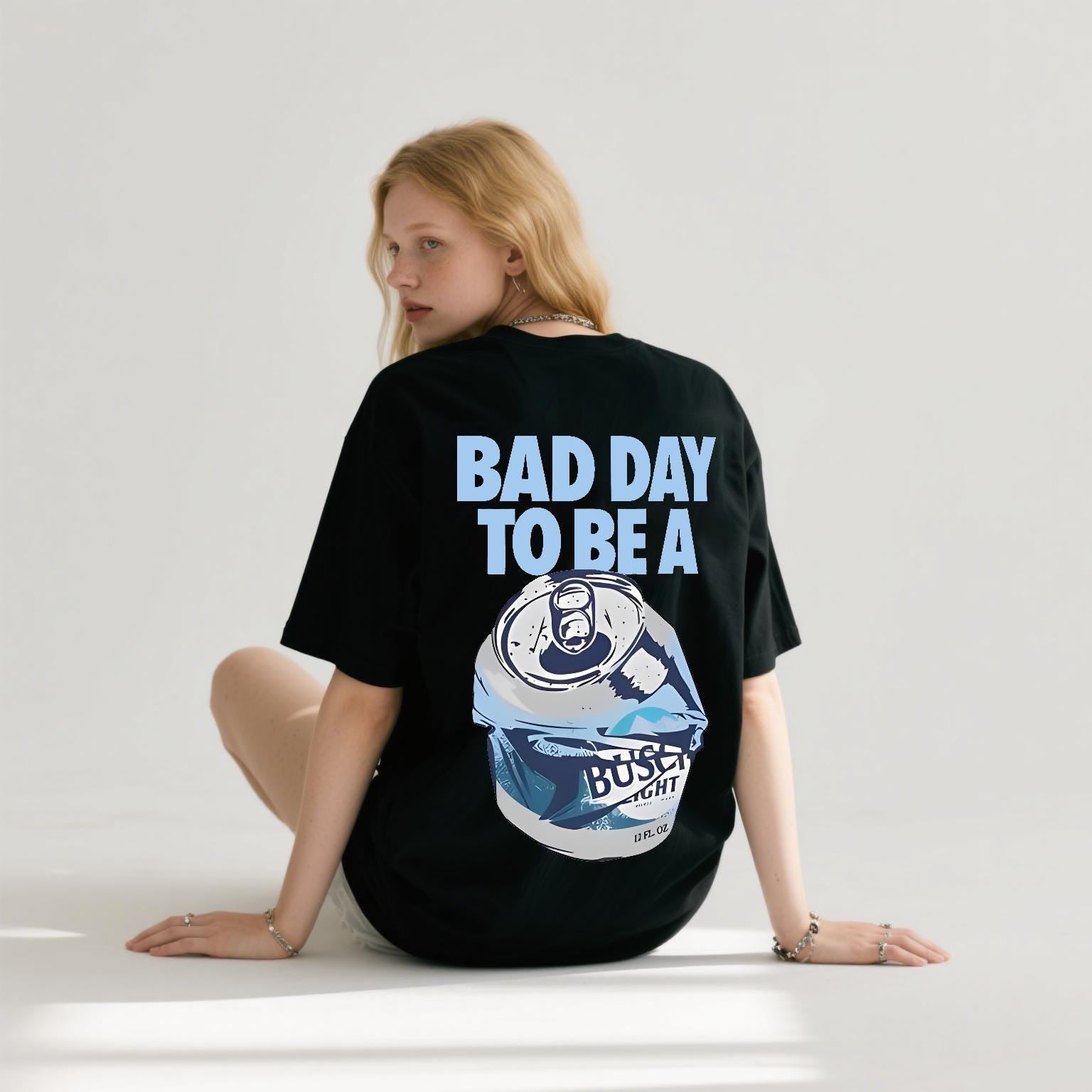Brew City Bad Day Busch Latte T-Shirt - Men's T-Shirts in Stone Blue Brew City Bad Day Busch Latte T-Shirt - Men's T-Shirts in Stone Blue