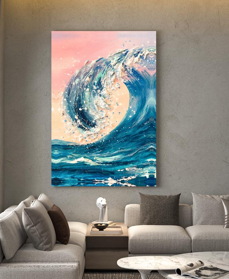 Abstract Canvas Wall Art Decor, 20x30 inches, for Living Room, Bedroom, Bathroom, Kitchen, Home and Office