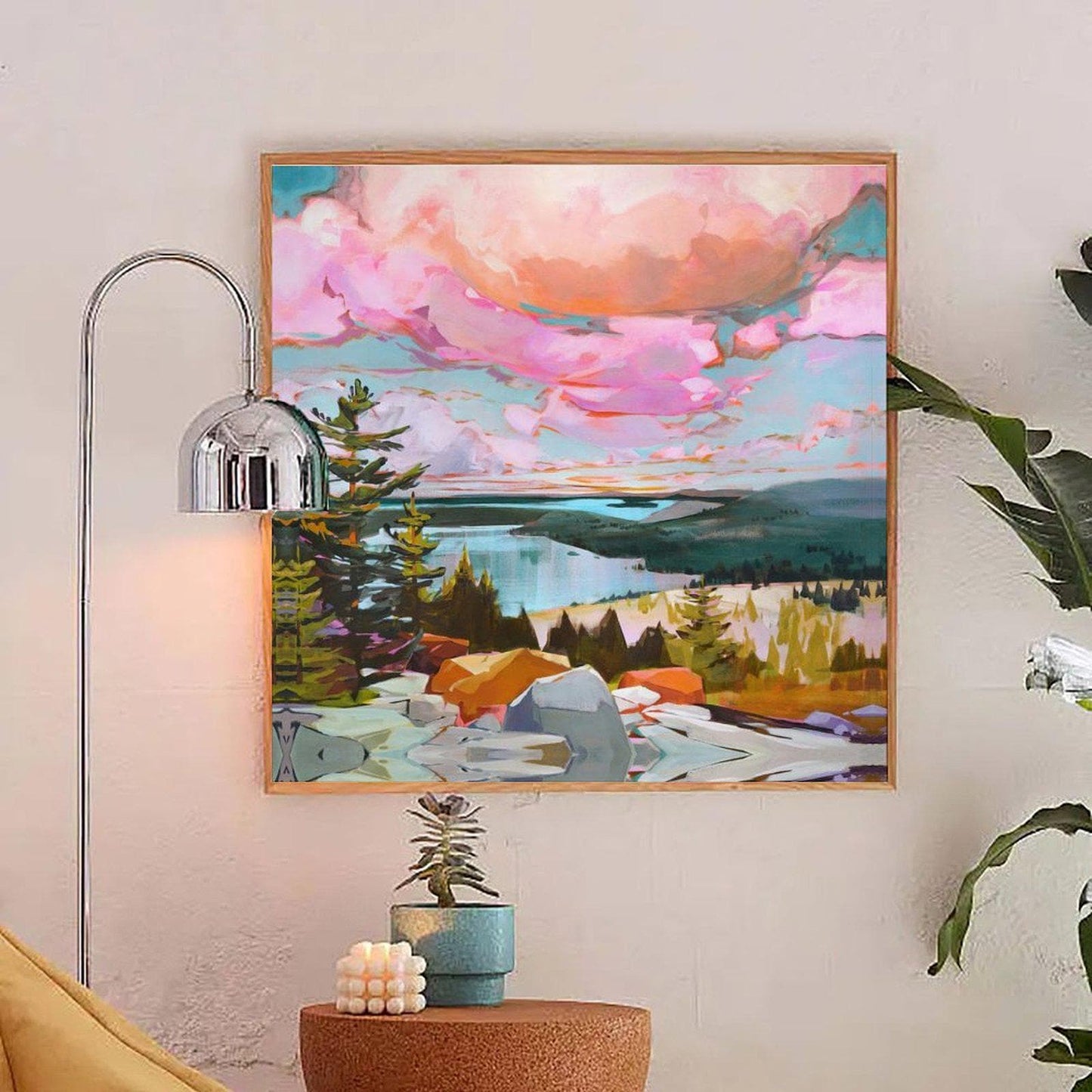 Abstract Canvas Wall Art Decor 20x20 inches for living room, bedroom, bathroom, kitchen, home and office
