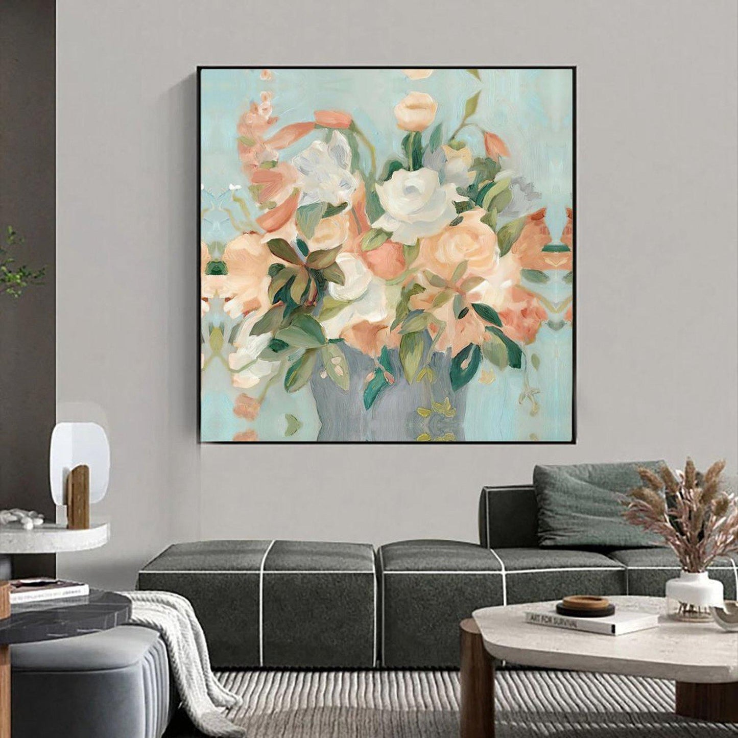 Abstract Canvas Wall Art Decor, 20x20 inches, for Living Room, Bedroom, Bathroom, Kitchen, Home and Office