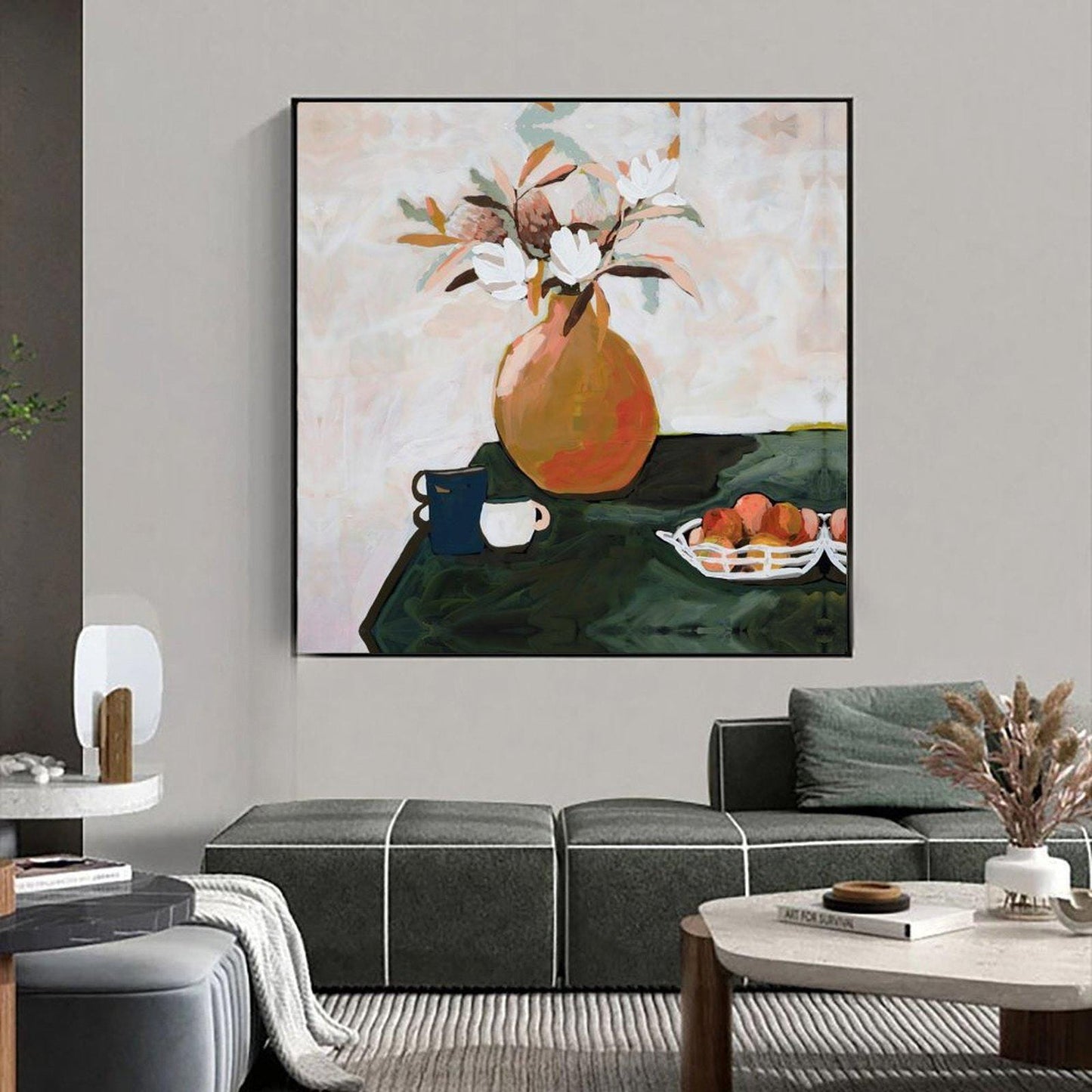 Abstract Canvas Wall Art Decor, 20x20 inches, for Living Room, Bathroom, Bedroom, Kitchen, Home and Office