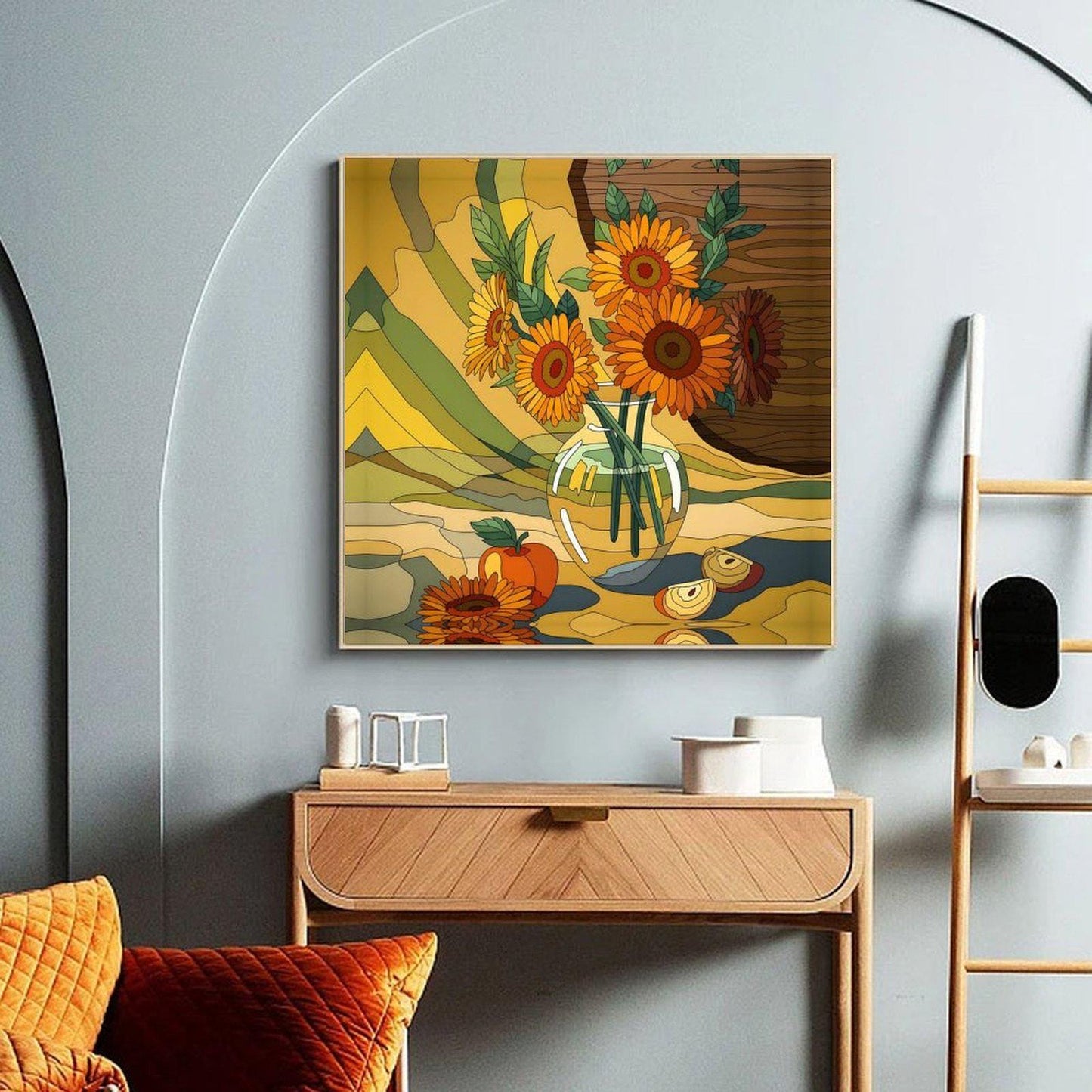 Abstract Canvas Wall Art Decor, 20x20 inches, for Living Room, Bathroom, Bedroom, Kitchen, Home and Office