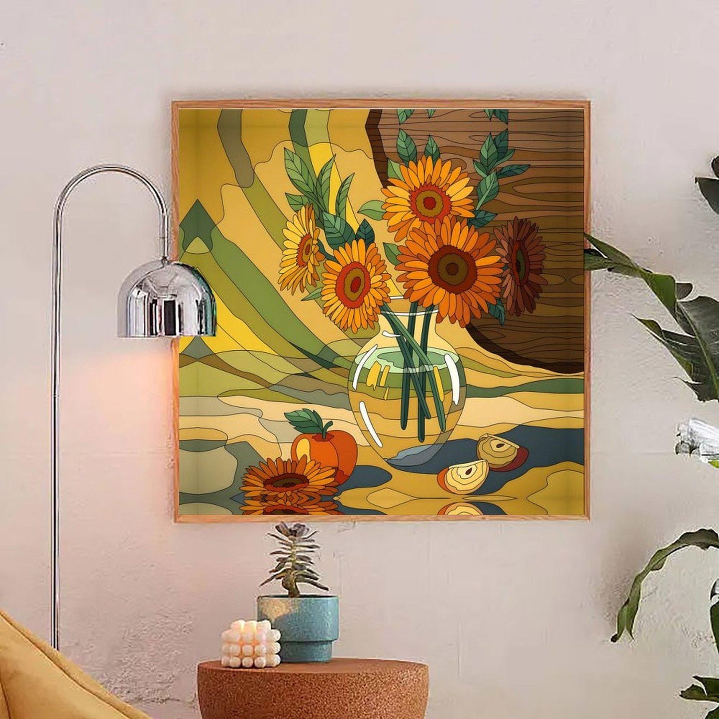 Abstract Canvas Wall Art Decor, 20x20 inches, for Living Room, Bathroom, Bedroom, Kitchen, Home and Office