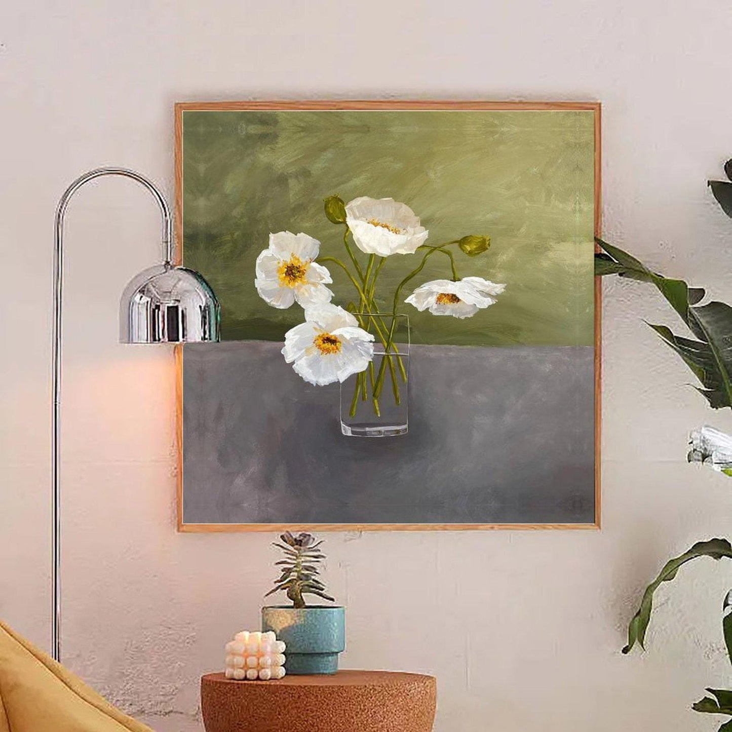 Abstract Canvas Wall Art Decor, 20x20 inches, for Living Room, Bathroom, Bedroom, Kitchen, Home and Office
