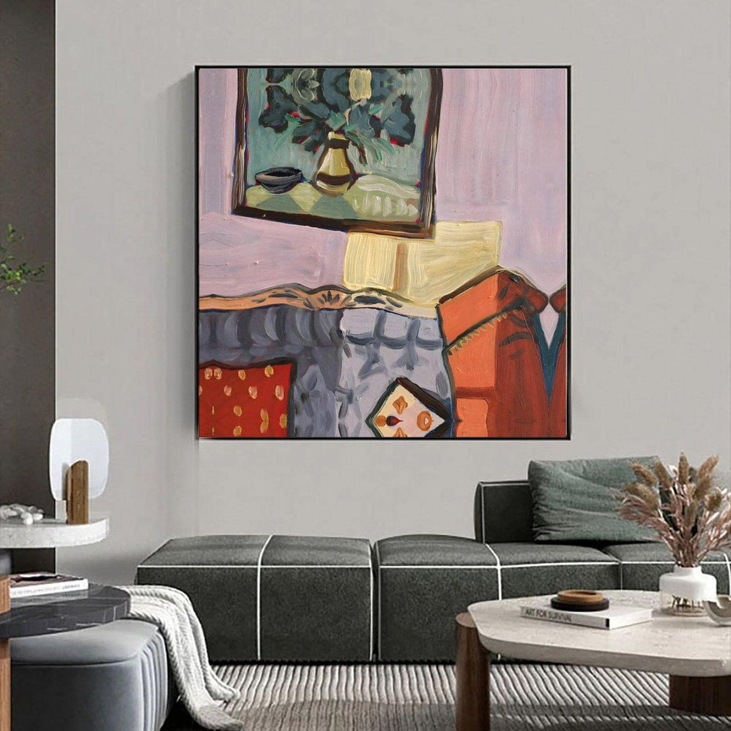 Abstract Canvas Wall Art Decor, 20x20 inches, for Living Room, Bedroom, Bathroom, Kitchen, Home and Office