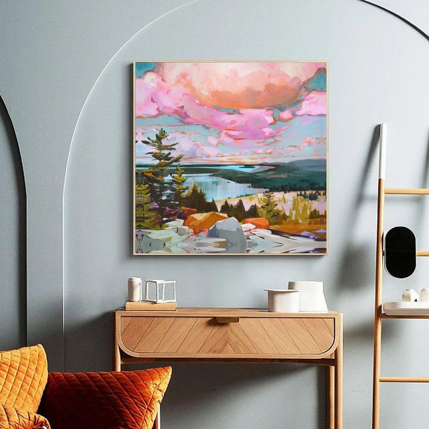 Abstract Canvas Wall Art Decor 20x20 inches for living room, bedroom, bathroom, kitchen, home and office