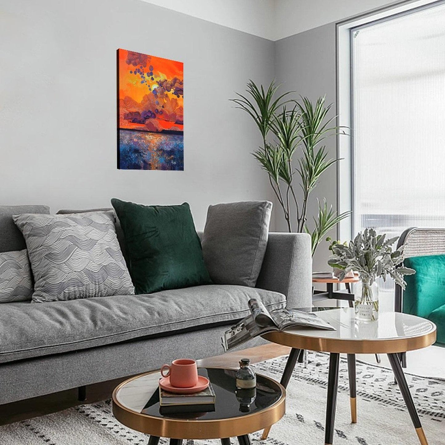Abstract Canvas Wall Art Decor, 20x30 inches, for Living Room, Bedroom, Dining Room, Kitchen, Bathroom, Office