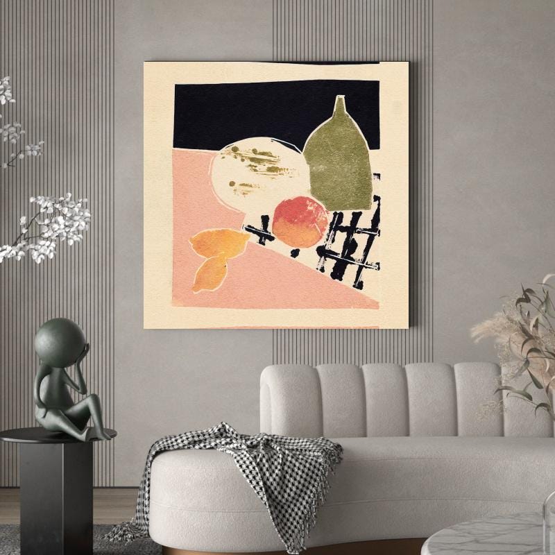 Abstract Canvas Wall Art Decor, 20x20 inches, for Living Room, Bathroom, Bedroom, Kitchen, Home and Office