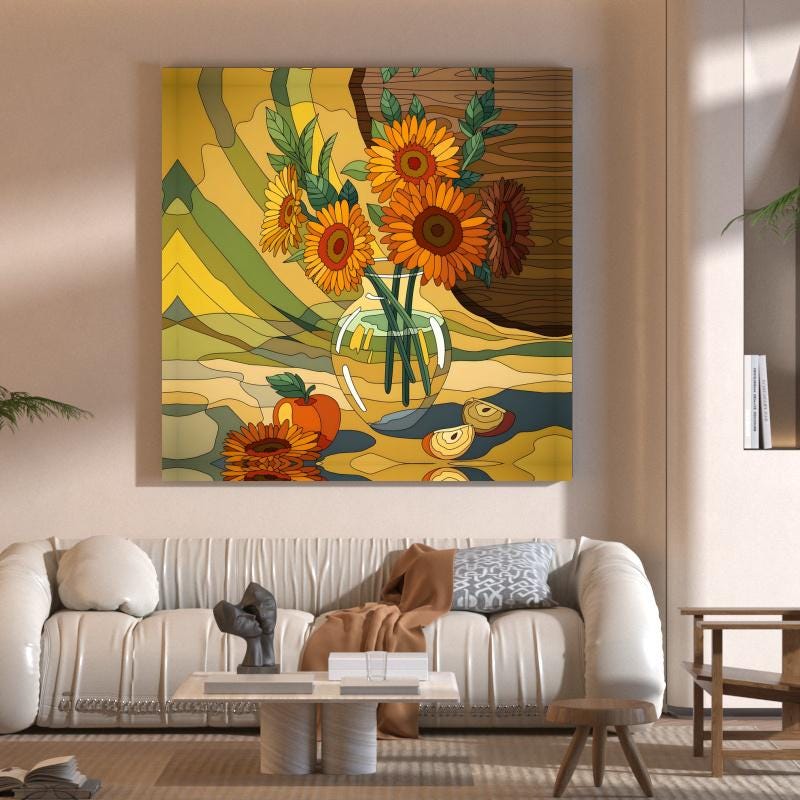 Abstract Canvas Wall Art Decor, 20x20 inches, for Living Room, Bathroom, Bedroom, Kitchen, Home and Office