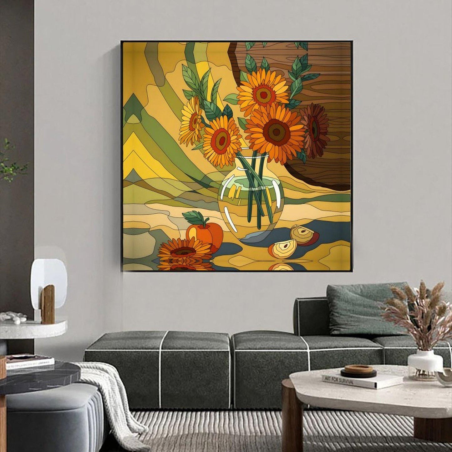 Abstract Canvas Wall Art Decor, 20x20 inches, for Living Room, Bathroom, Bedroom, Kitchen, Home and Office