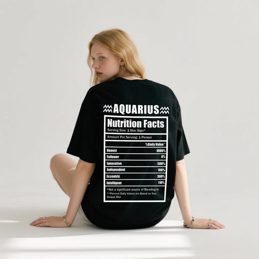 Zodiac Sign Graphic T-Shirt –  Pullover Washed Short Sleeve With Personalized Design, Graphic Tees Women, Comfort Top For Everyday Wear