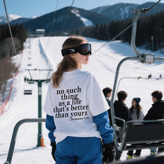 No Such Thing As a Life That’s Better Than Yourz Unisex Graphic T-Shirt, Inspirational Lyric Tee Featuring Motivational Streetwear Shirt