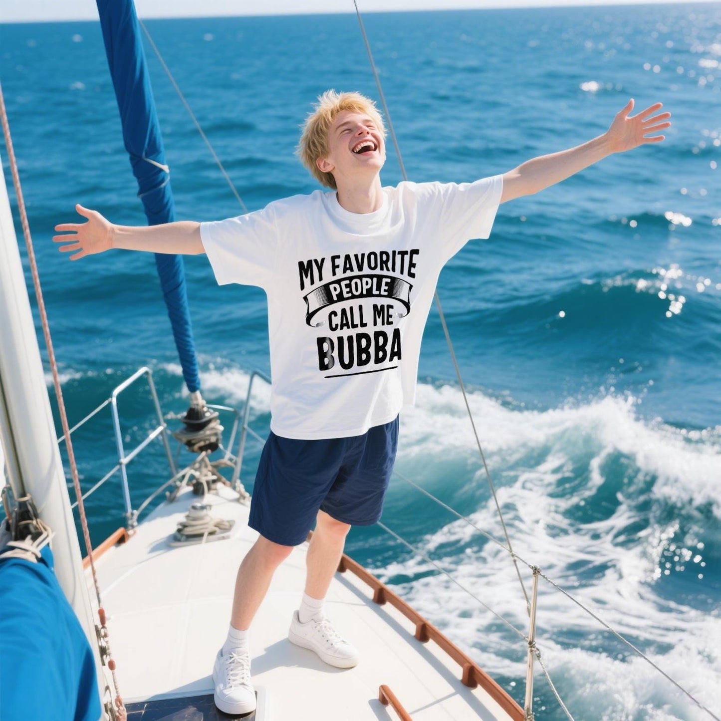 My Favorite People Call Me Bubba Fathers Day T-Shirt Men's T-shirt Funny pattern, Casual And Comfortable Round Neck Cotton Short Sleeve