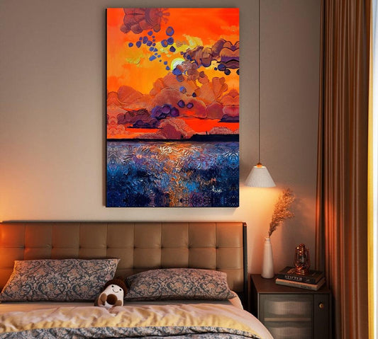 Abstract Canvas Wall Art Decor, 20x30 inches, for Living Room, Bedroom, Dining Room, Kitchen, Bathroom, Office