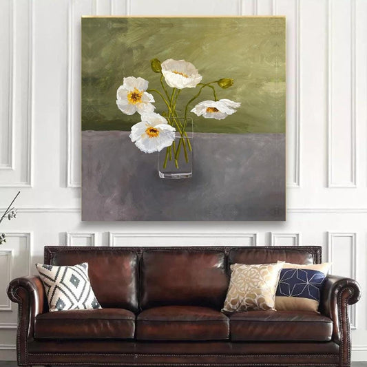 Abstract Canvas Wall Art Decor, 20x20 inches, for Living Room, Bathroom, Bedroom, Kitchen, Home and Office