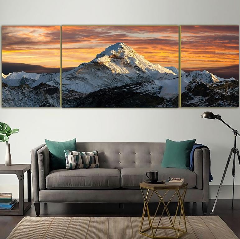Abstract Canvas Wall Art Decor 3 pics (16+24+16) x20 inches for living room, bedroom, bathroom, kitchen, home and office
