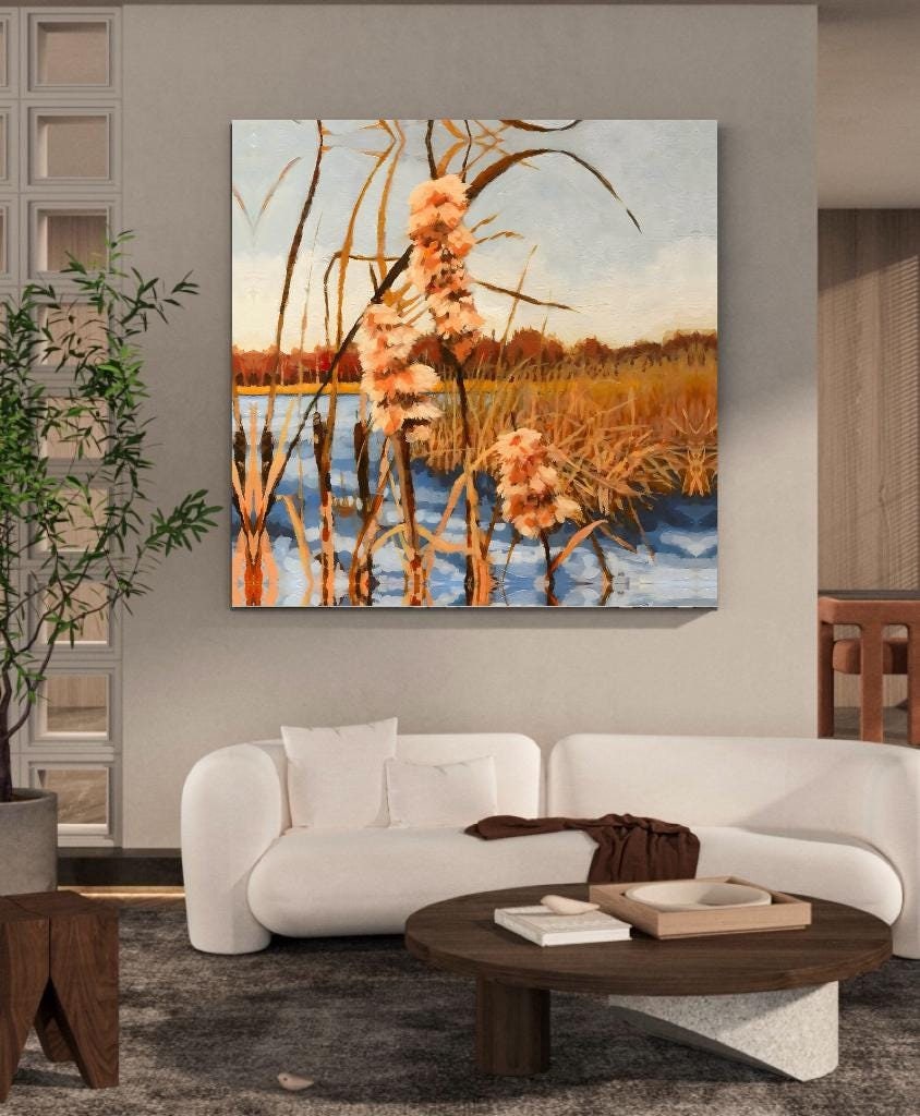 Abstract Canvas Wall Art Decor 20x20 inches for living room, bedroom, bathroom, kitchen, home and office