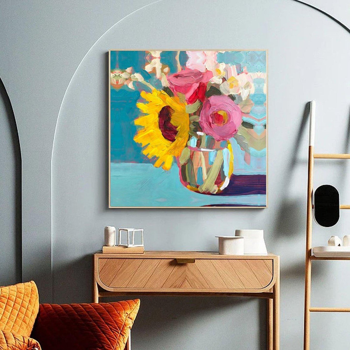 Abstract Canvas Wall Art Decor, 20x20 inches, for Living Room, Bedroom, Bathroom, Kitchen, Home and Office