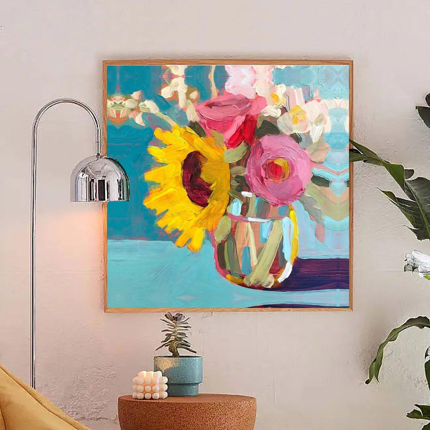 Abstract Canvas Wall Art Decor, 20x20 inches, for Living Room, Bedroom, Bathroom, Kitchen, Home and Office