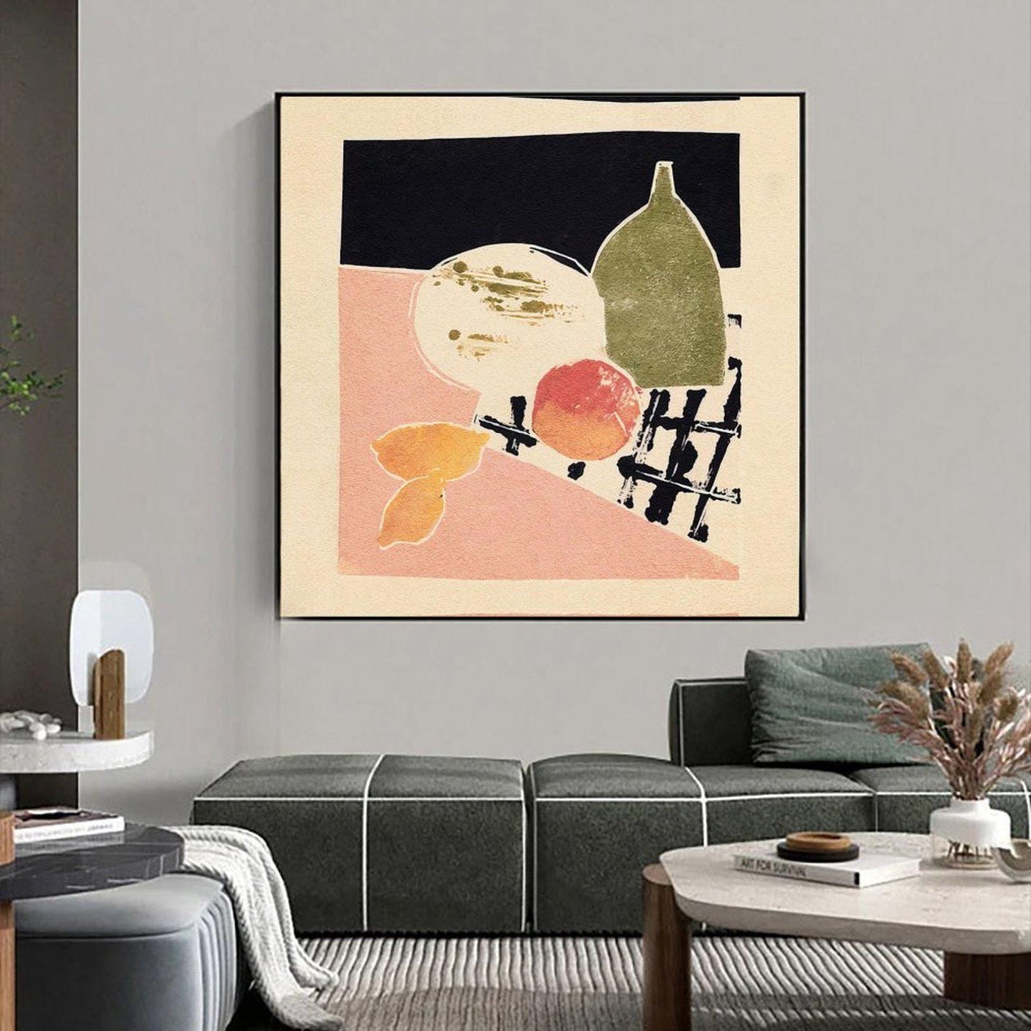 Abstract Canvas Wall Art Decor, 20x20 inches, for Living Room, Bathroom, Bedroom, Kitchen, Home and Office
